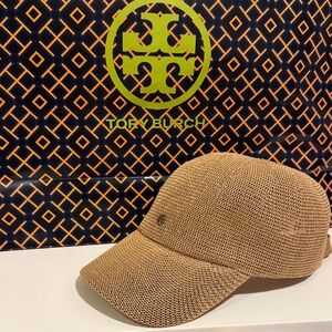 NEW✨Tory Burch Beige Woven Hat